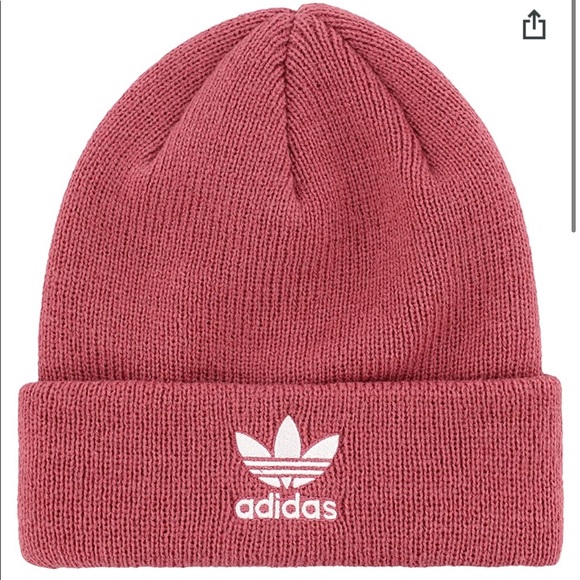 Adidas originals trefoil mauve pink beanie hat - Picture 1 of 9
